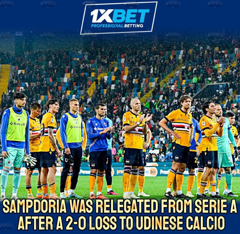 Sampdoria relegated from Serie A