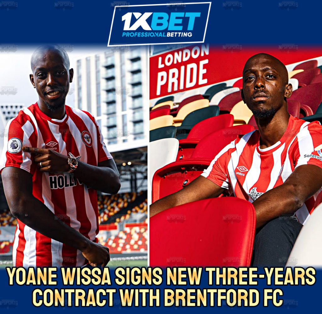 Yoane Wissa signs new Brentford FC contract.