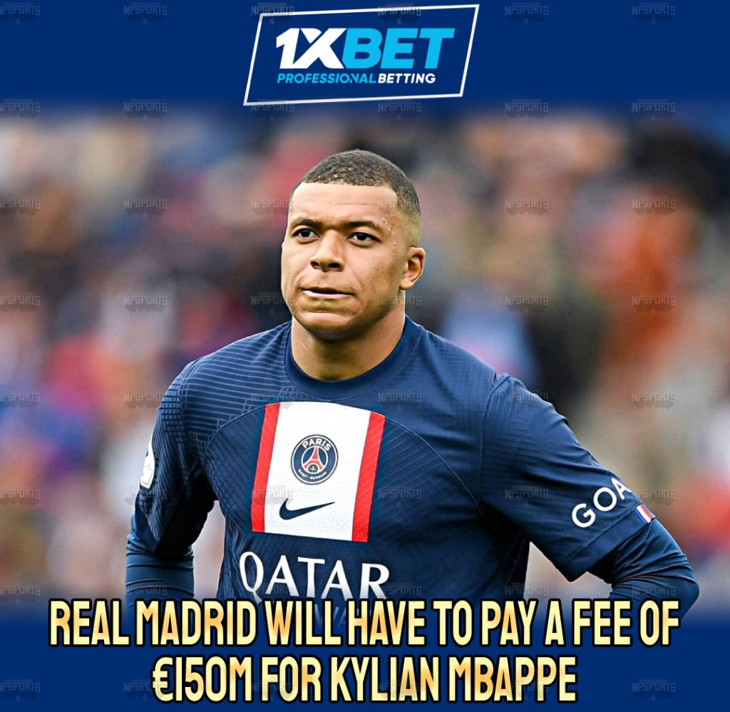 Kylian Mbappe to cost €150m