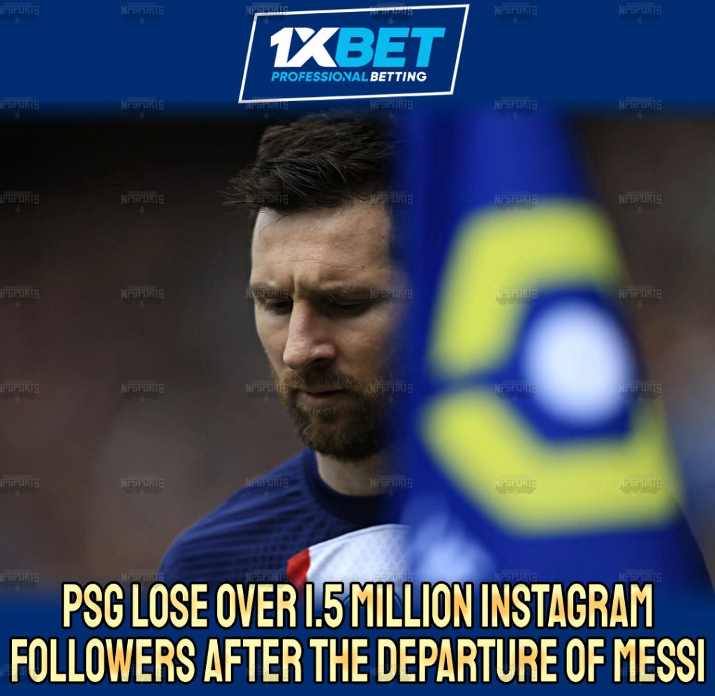 PSG lost 1.5m Instagram Followers after Messi's Departure