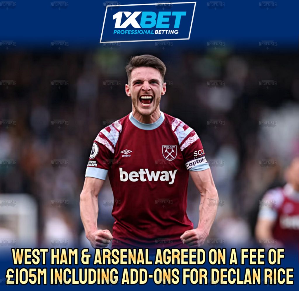Gunners and Hammers Reach Agreed for Declan Rice