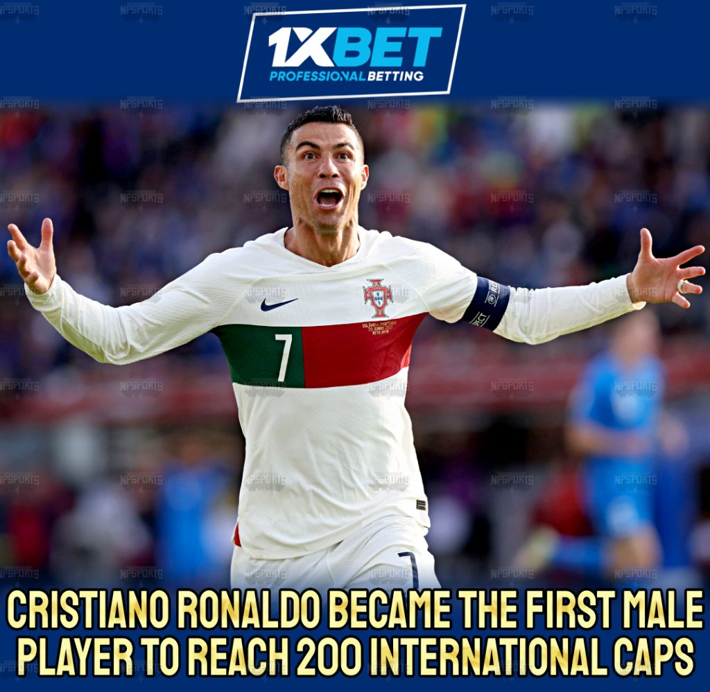 Ronaldo becomes first male player to reach 200 int'l CAPS