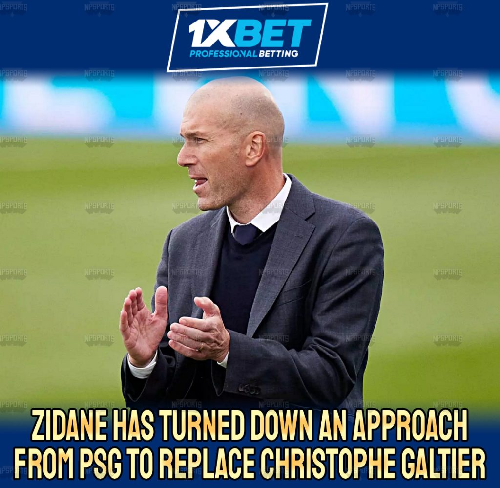 Zidedine Zidane rejects Paris Saint-Germain Offer