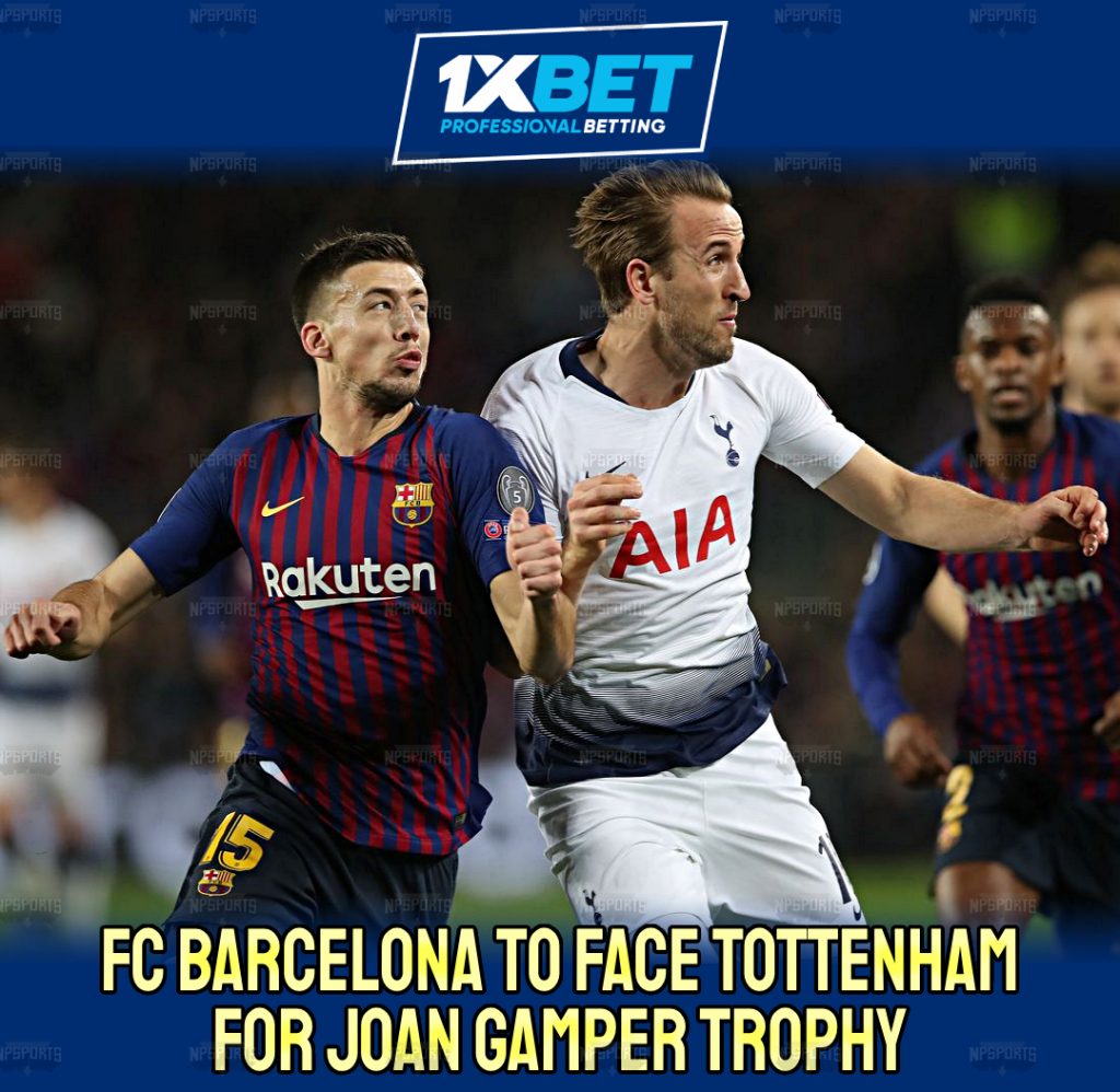 Barcelona and Tottenham to Face-Off for Gamper Trophy