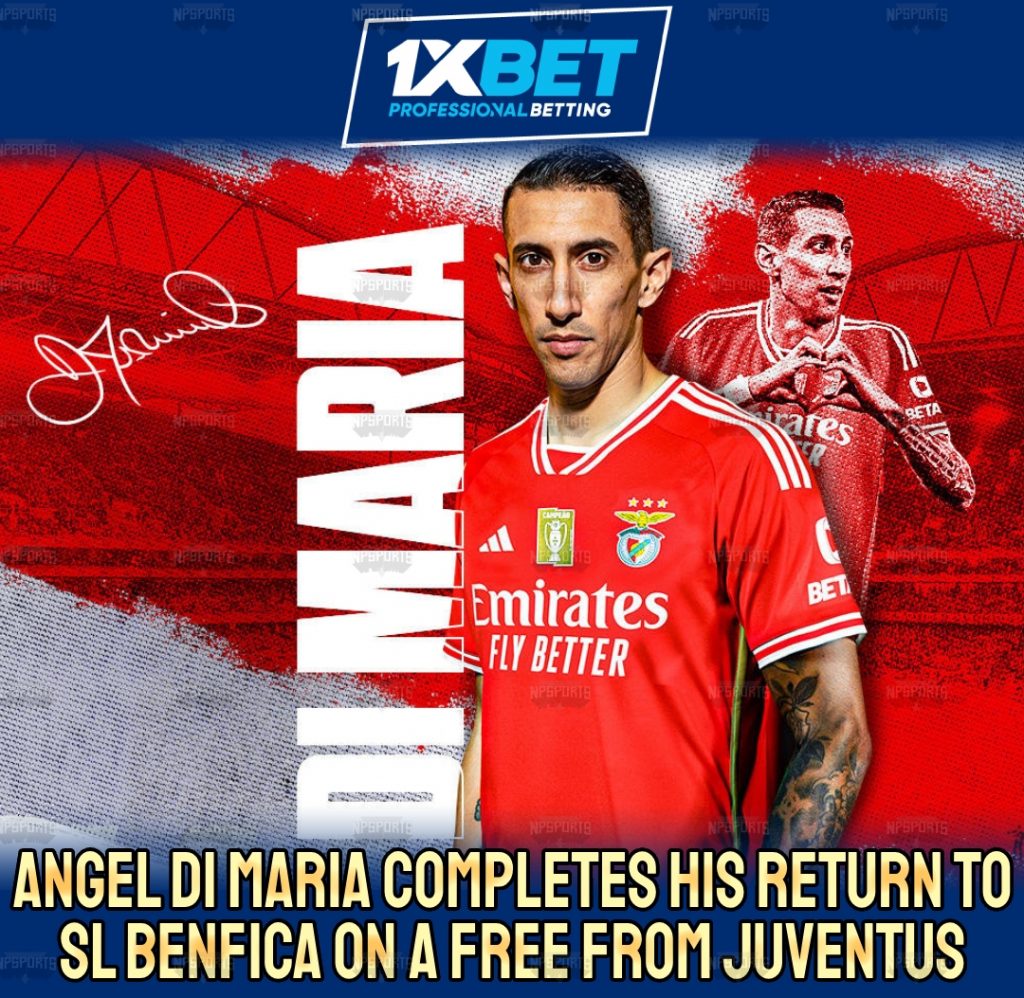 Angel Di Maria rejoins SL Benfica after 13 years