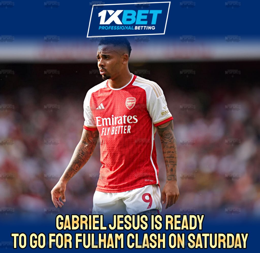 Gabriel Jesus is back for Fulham Clash