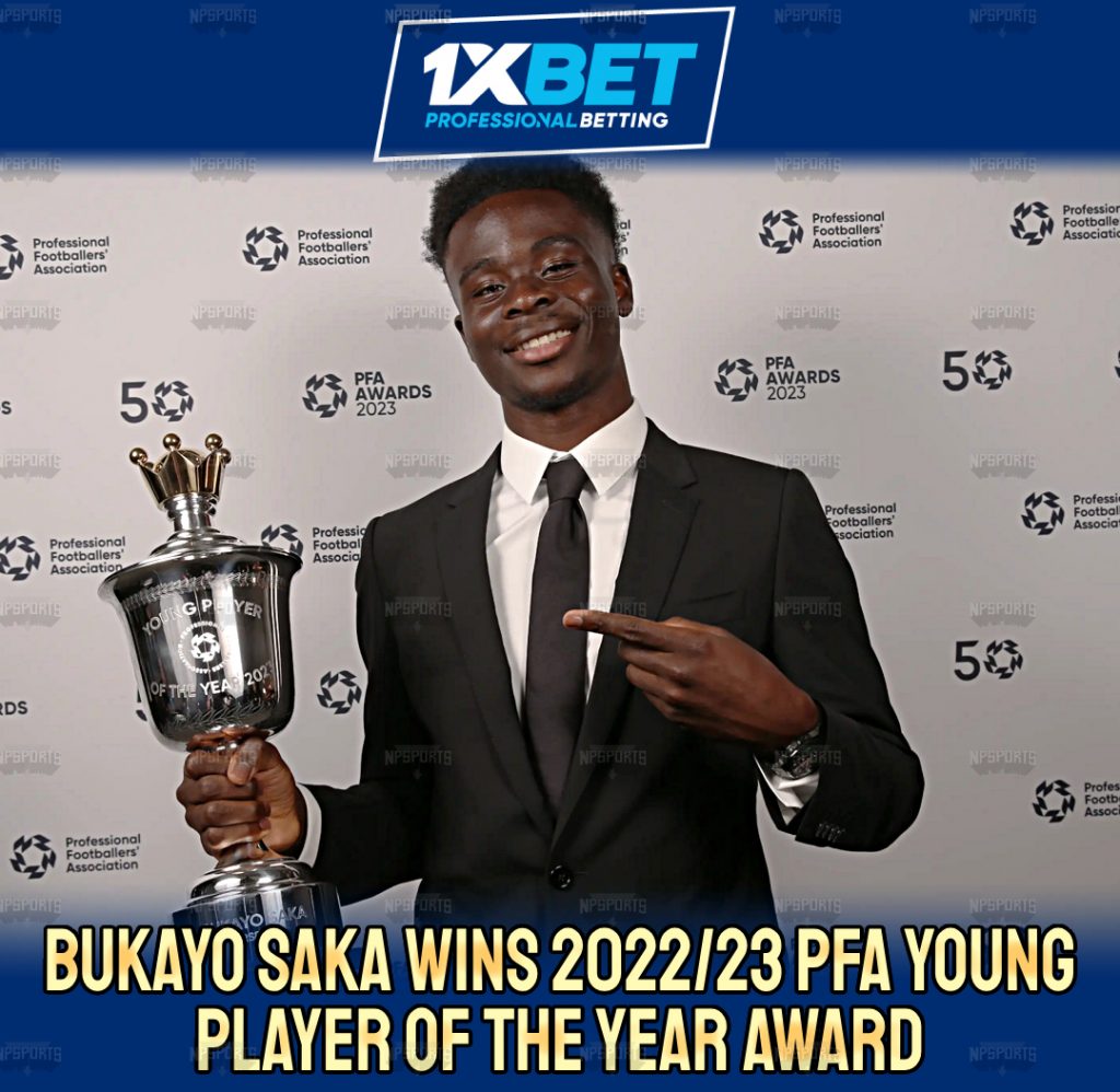Bukayo Saka is the PFA Men's Young Player