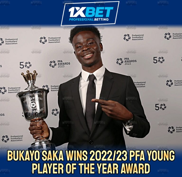 Bukayo Saka is the 2022/23 PFA Men’s Young Player