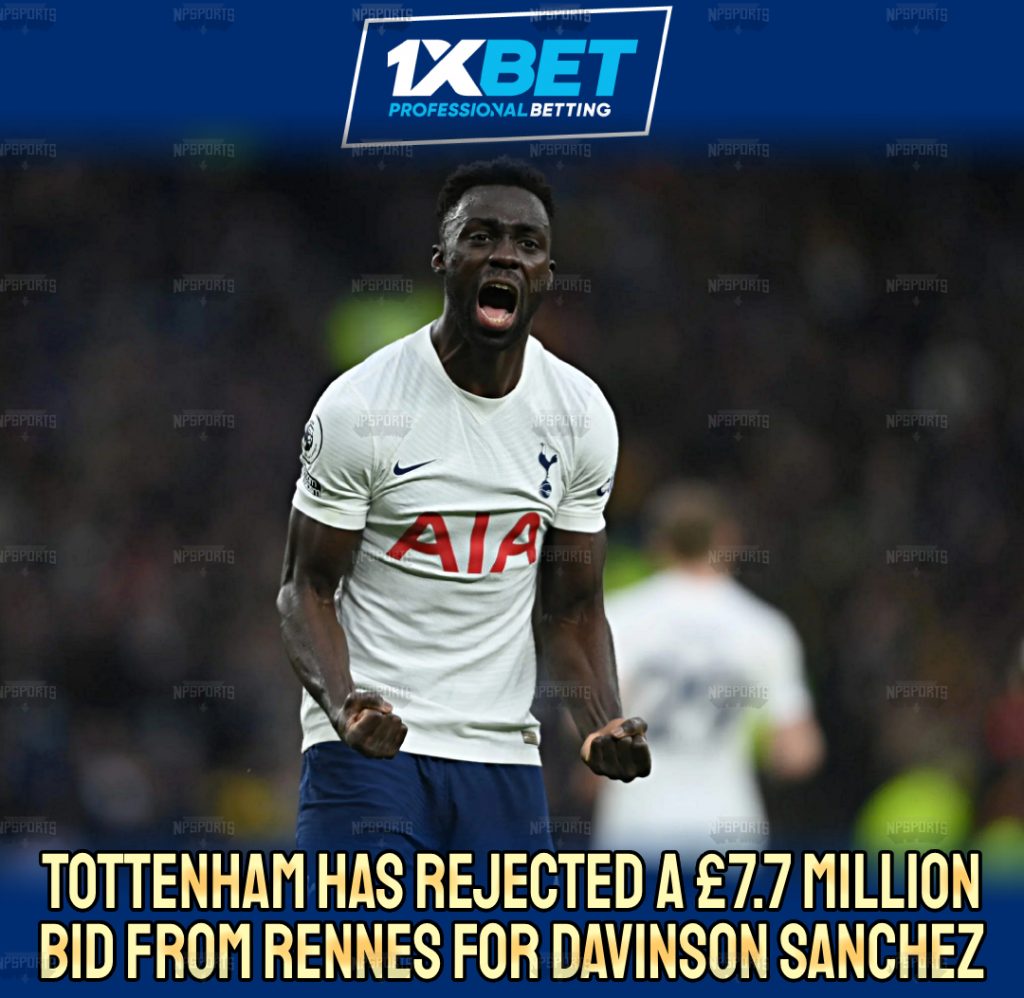 Davinson Sanchez | Spurs rejects £7.7m deal from Rennes  