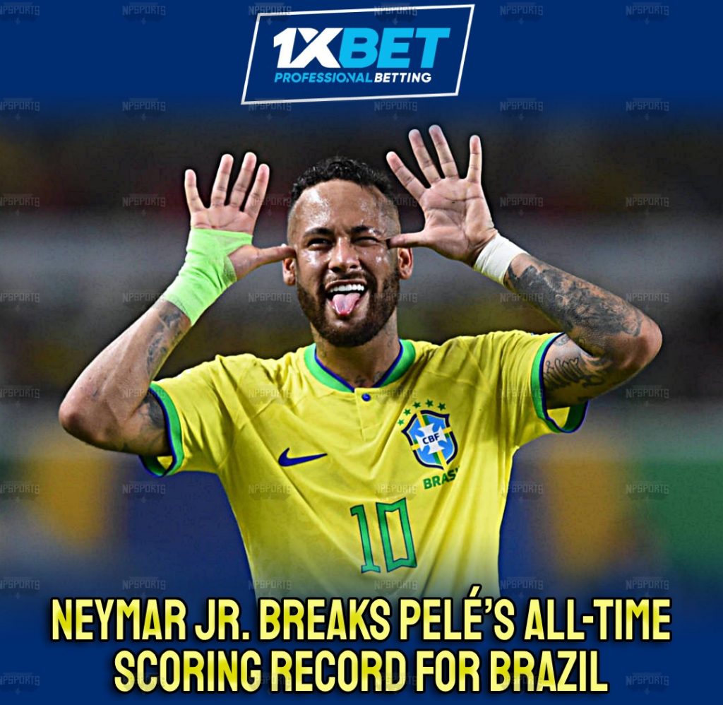 Neymar Jr. surpasses Pelé's all time Scoring Record