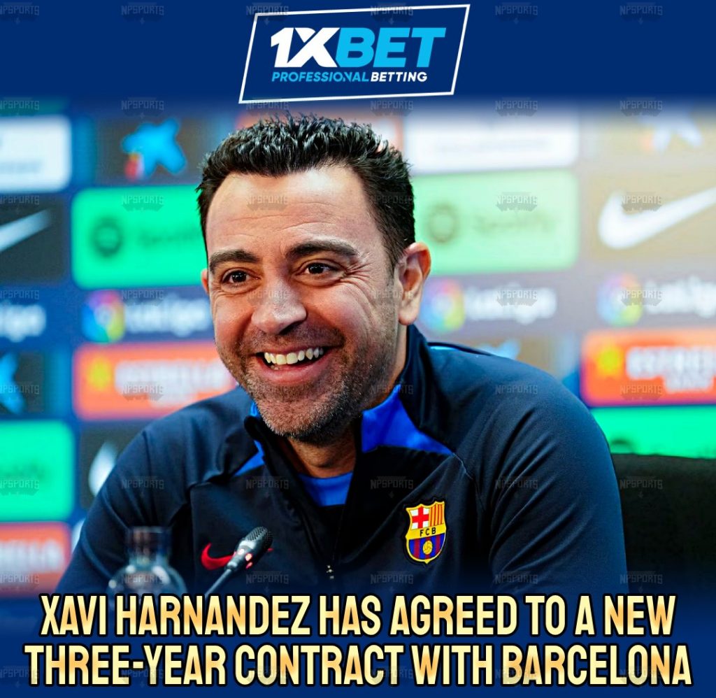 Xavi has agreed to a new three-year contract 