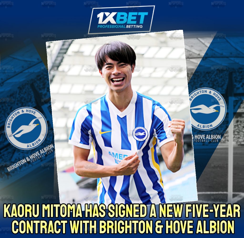 Kaoru Mitoma agrees for new deal with Brighton & Hove Albion