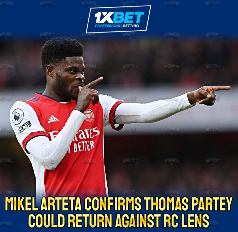 Thomas Partey to return for Arsenal’s UCL match against Lens?