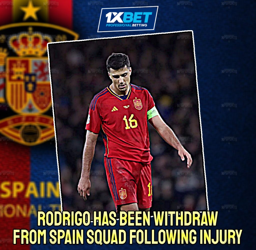 Rodi has been withdrawn from Spain Squad