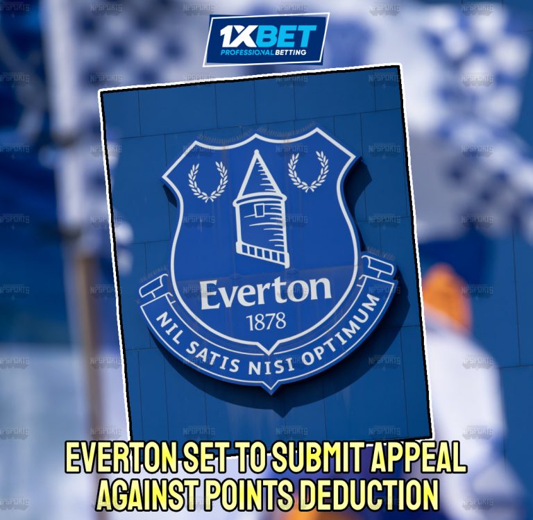 Everton is planning to file an appeal against the points deduction