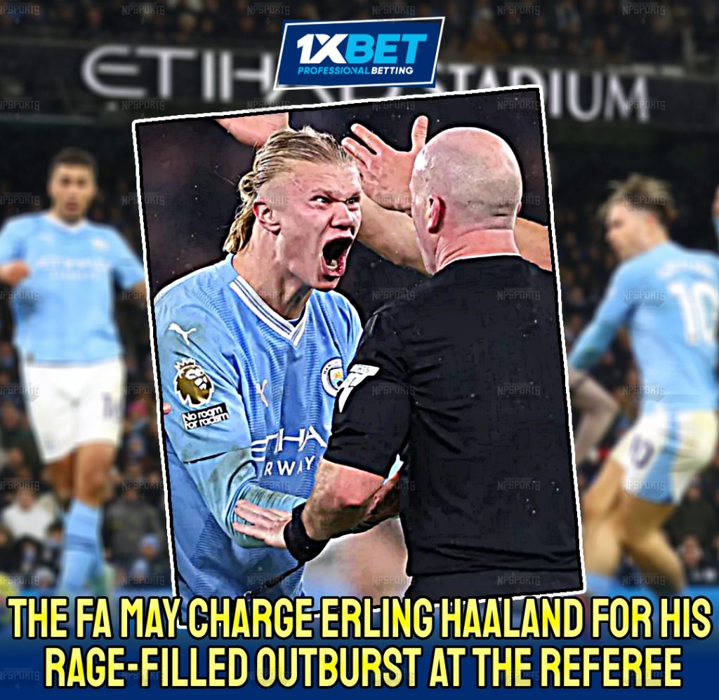 Haaland may face an FA charge following furious outburst at referee 