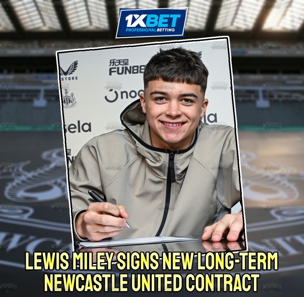 Lewis Miley signs new contract at Newcastle United