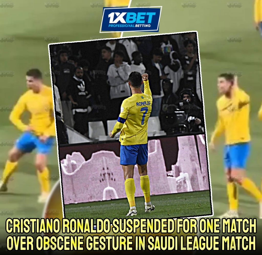Cristiano Ronaldo 'suspended' for one-match