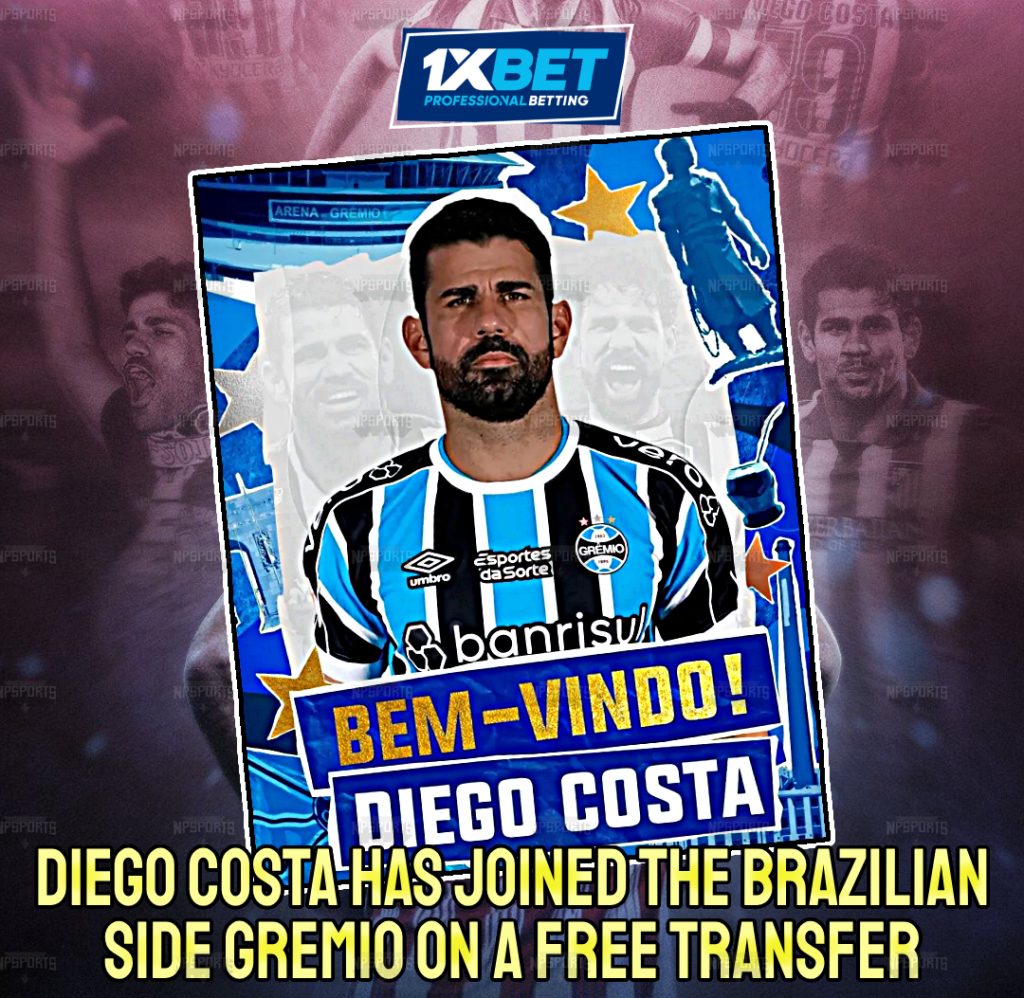 Diego Costa joins Gremio
