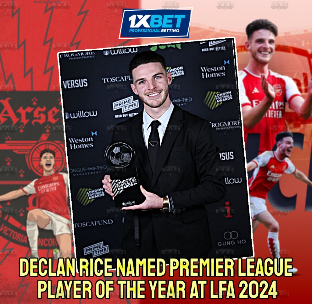 Declan Rice named Premier League Player of the Year by LFA