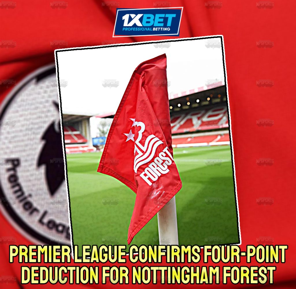 Nottingham Forest fell into the relegation zone following points deduction