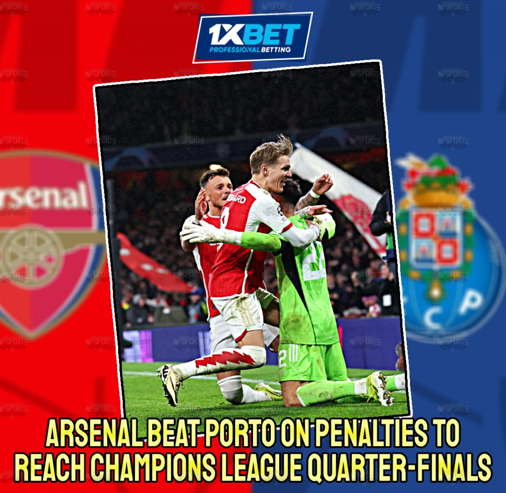 Arsenal reached the Quarter-Finals of the UEFA Champions League 