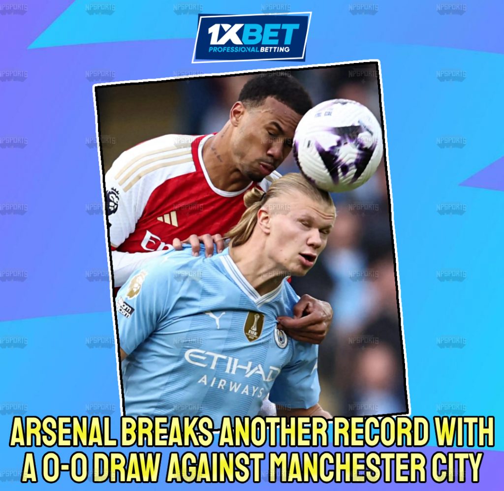 Arsenal breaks another record with a draw against Manchester City