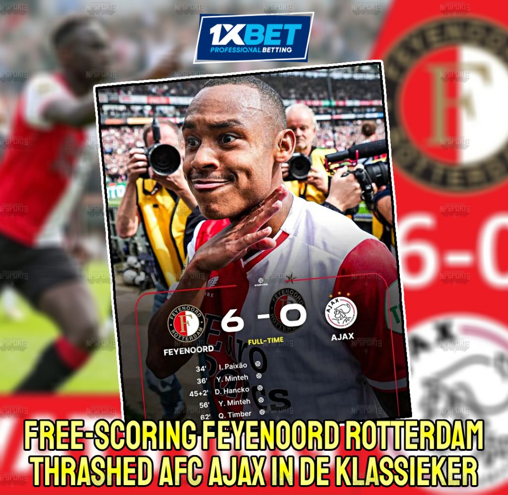 Feyenoord defeated Ajax in De Klassiker on  Sunday