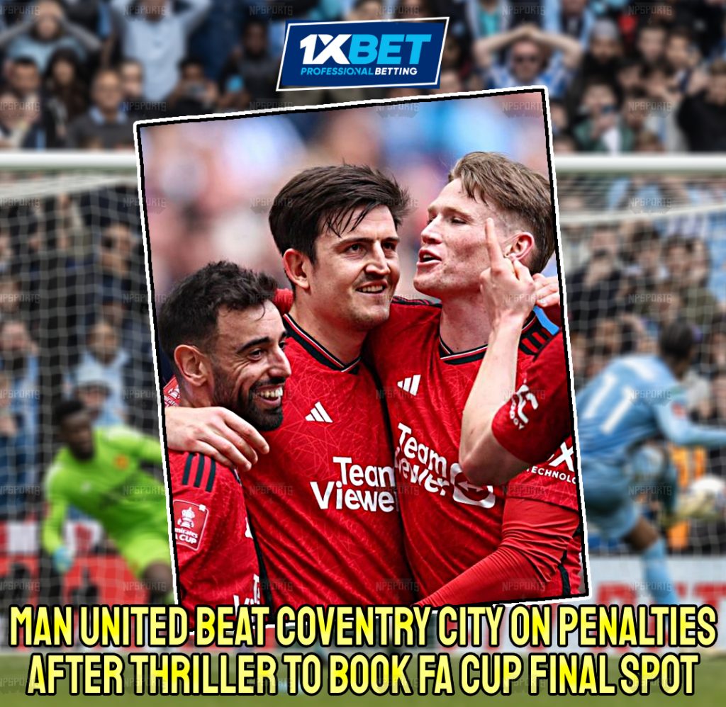 Manchester United advance to the FA Cup Final beating Coventry City