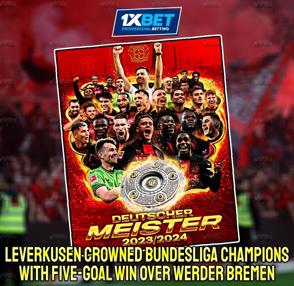Bayer Leverkusen win their first Bundesliga title