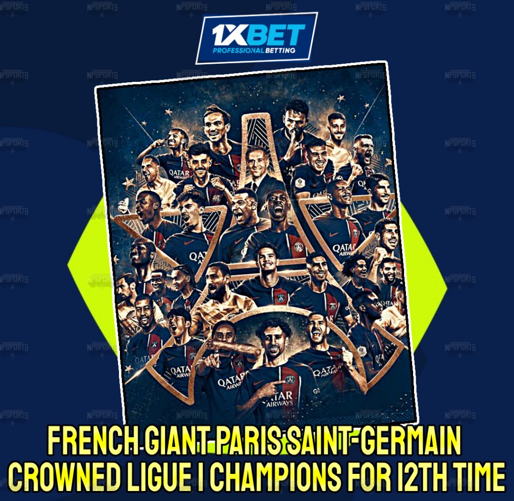Paris Saint-Germain won their 12th Ligue 1 title!
