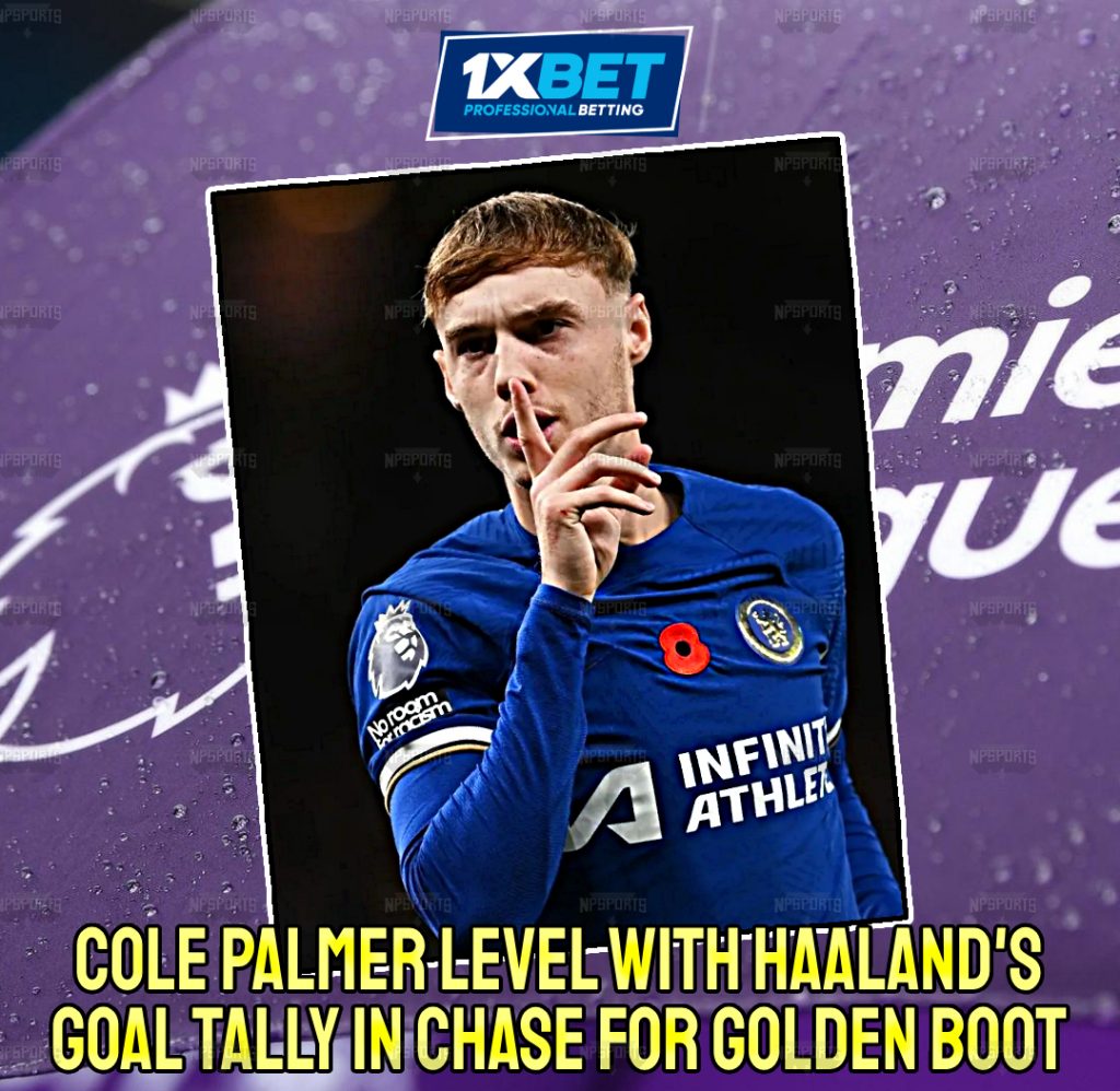 Cole Palmer equals Haaland in the race for the Golden Boot