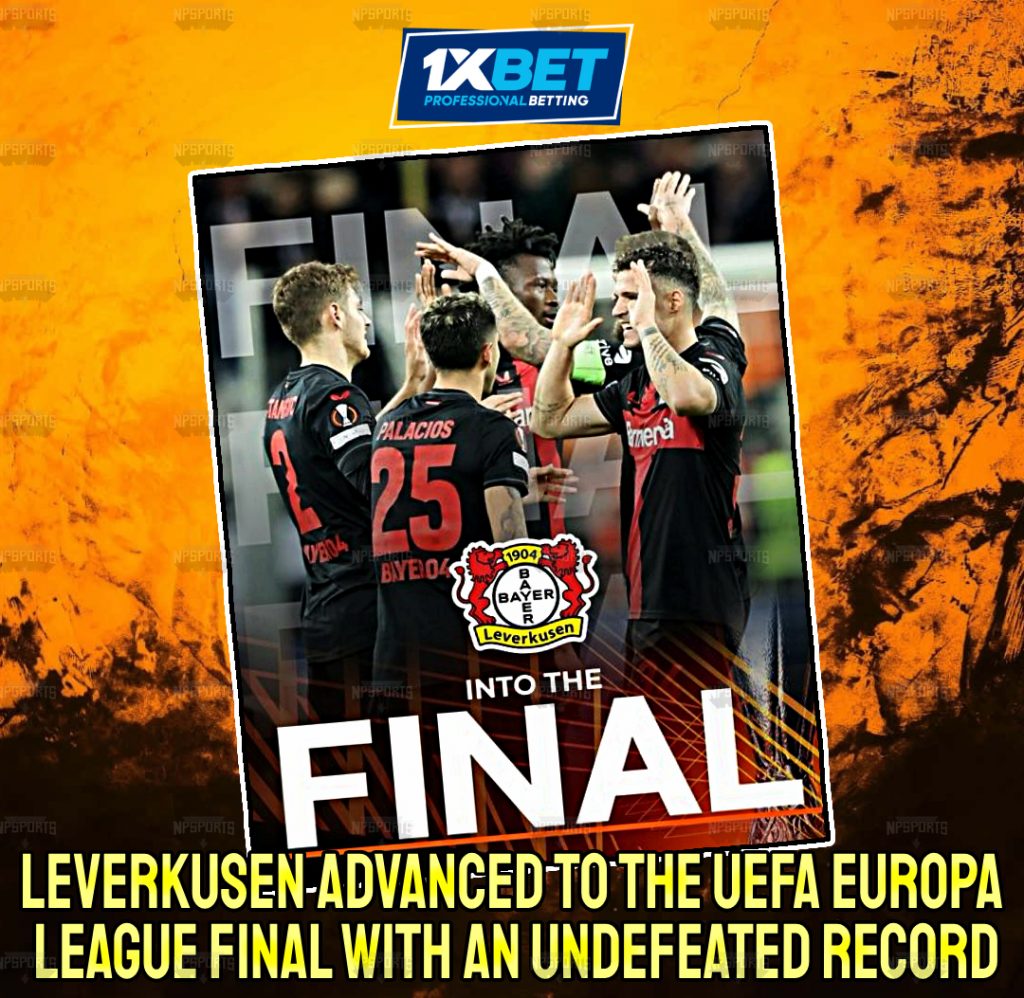 Bayer Leverkusen advanced to Europa league Final